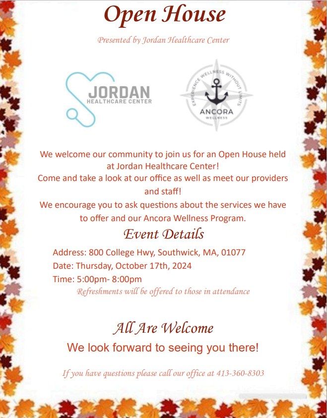 Open House Event at Jordan Healthcare Center