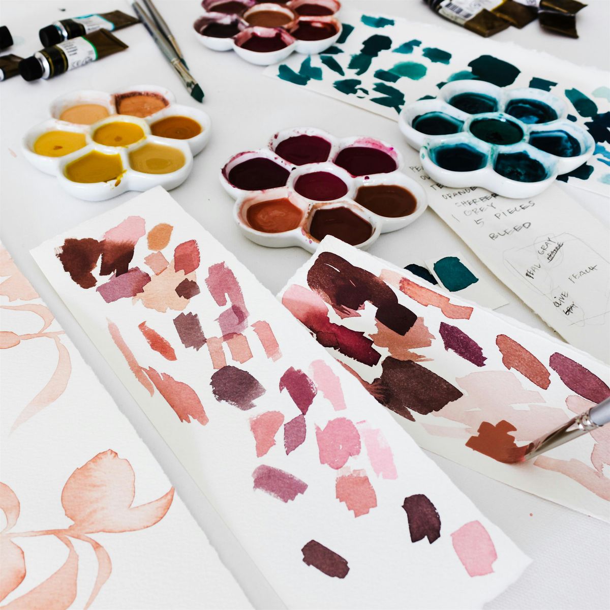 Workshop | Palette Harmony and Artful Mark-Making with Watercolor