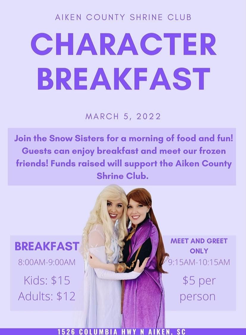 Aiken Character Breakfast