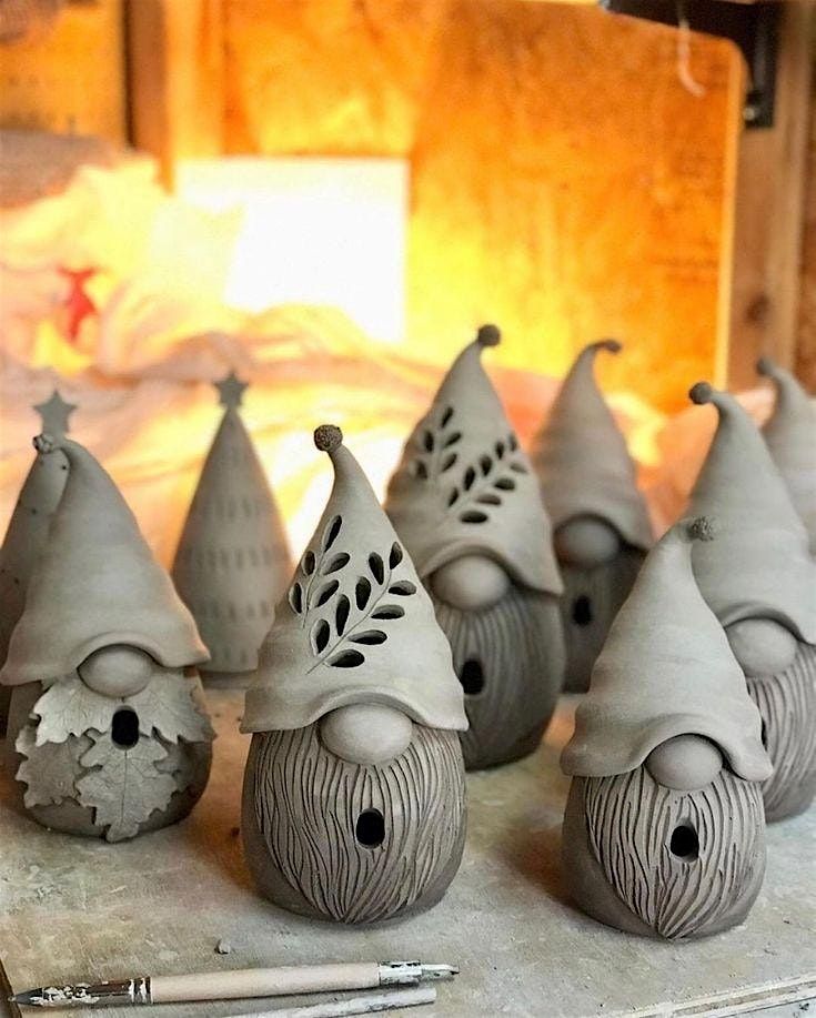 Make your own Christmas Gonk Candle Holder - Pottery Workshop