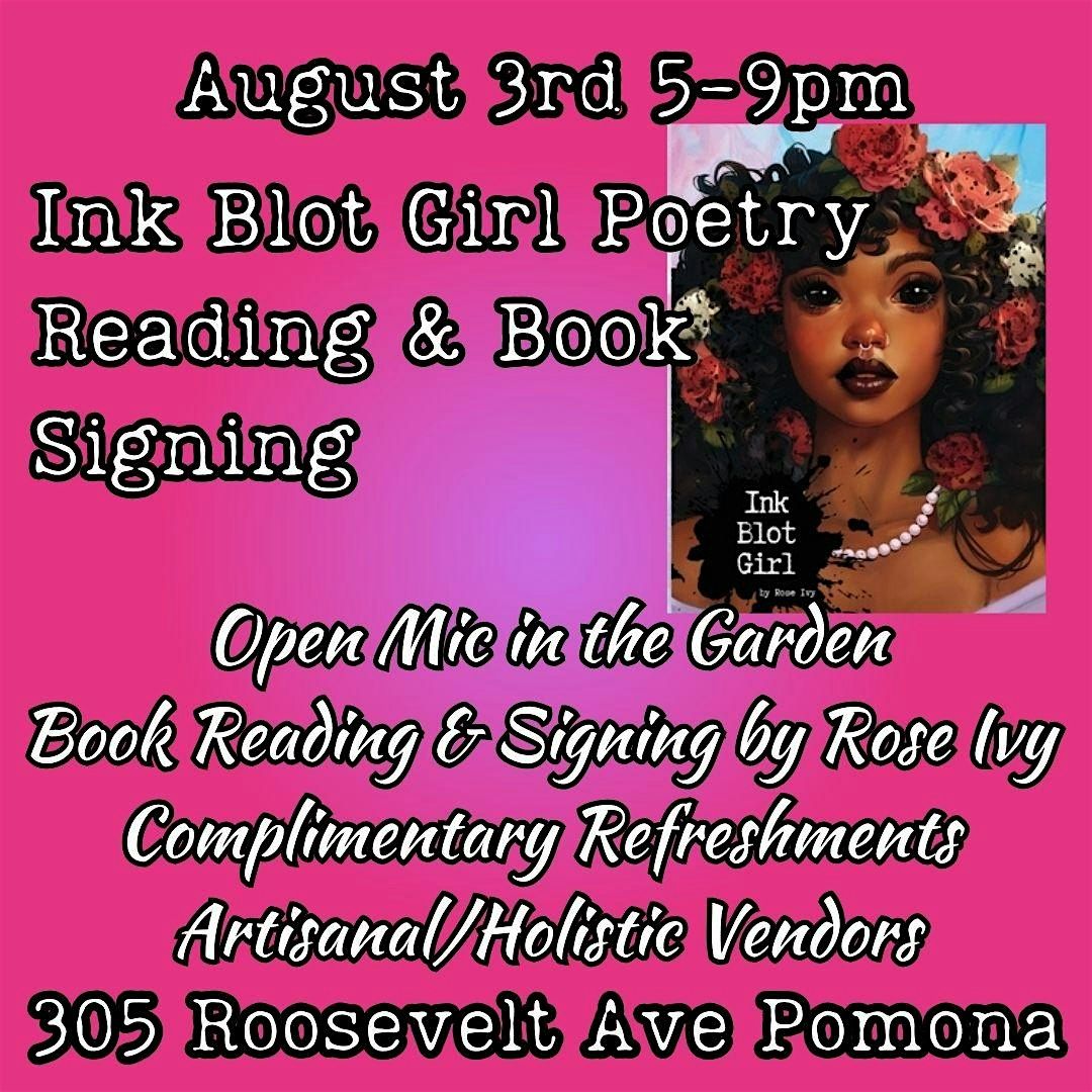 Ink Blot Girl Poetry Reading & Book Signing, Open Mic + Artisan Marketplace