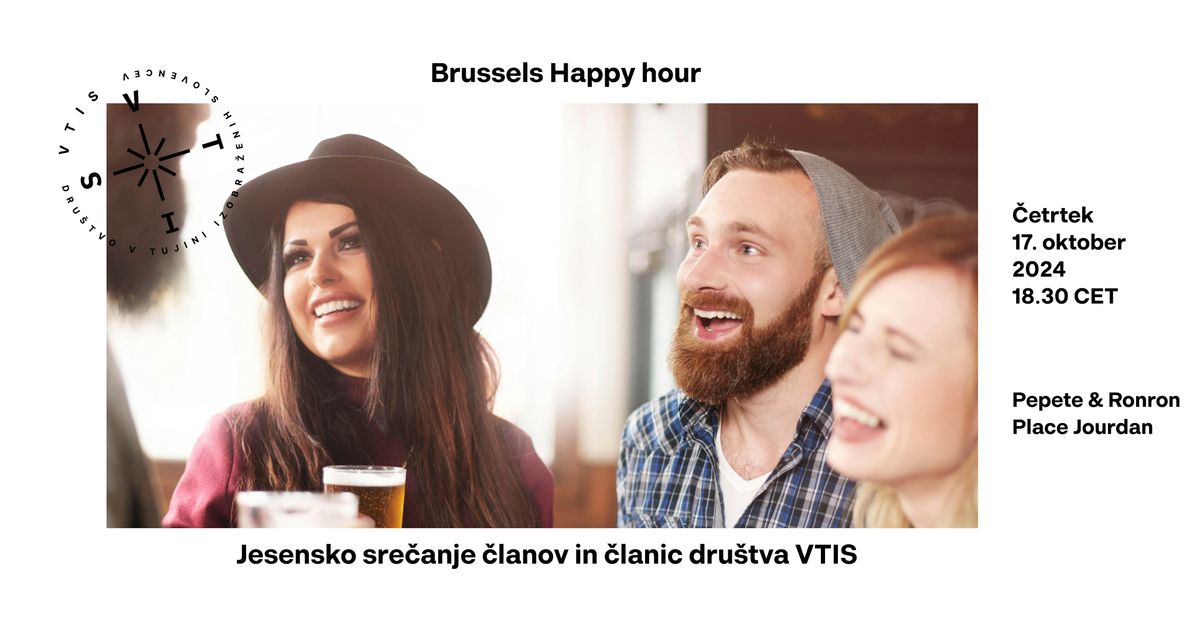 Brussels Happy hour: Jesensko sre\u010danje \u010dlanov in \u010dlanic dru\u0161tva VTIS