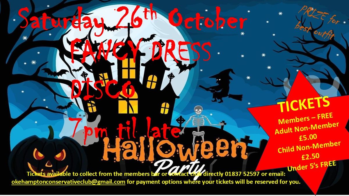 Halloween FANCY DRESS Disco