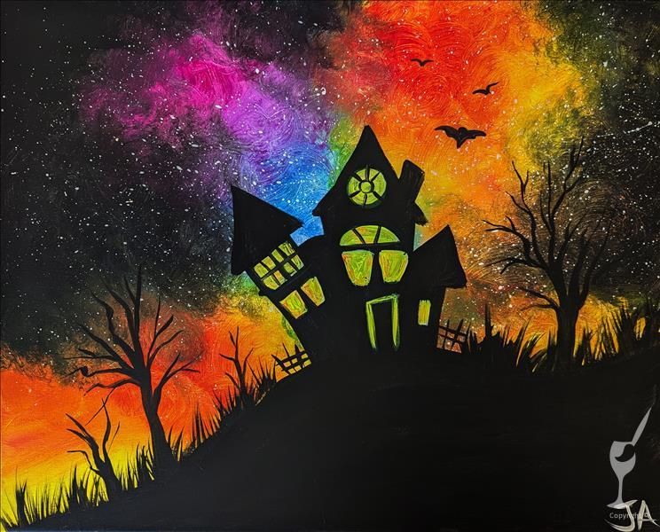 BLACK LIGHT! A Hill Haunting Painting Class