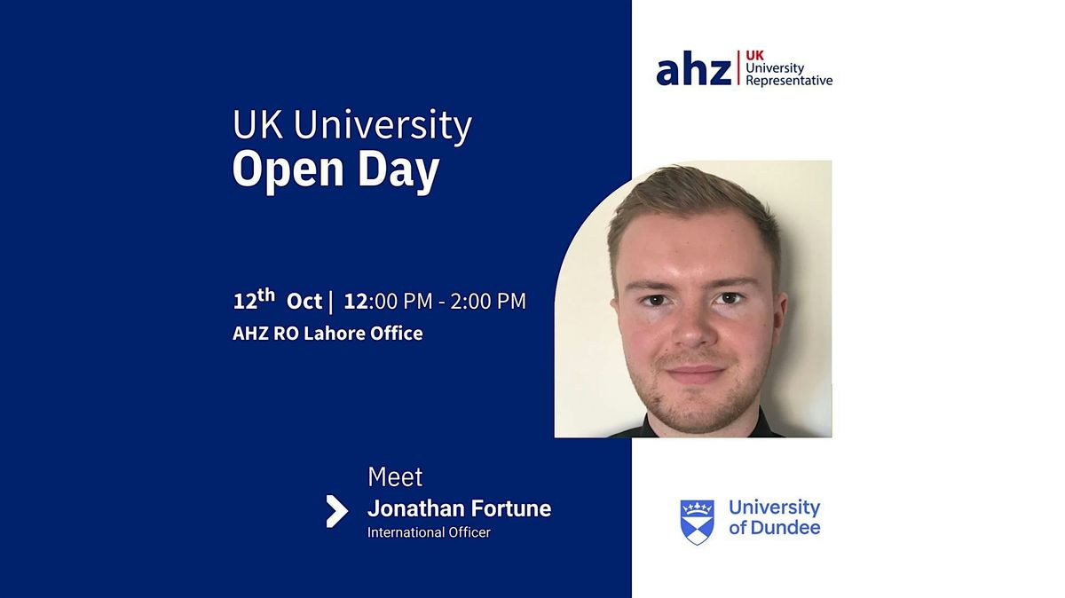 University of Dundee Open Day @ AHZ RO Lahore office