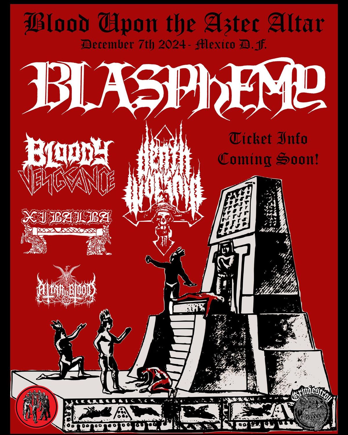 Blood Upon the Aztec Altar: Blasphemy | Death Worship | Bloody Vengeance | Xibalba | Altar of Blood