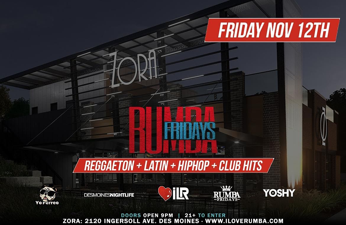RumbaFridays at Zora Des Moines