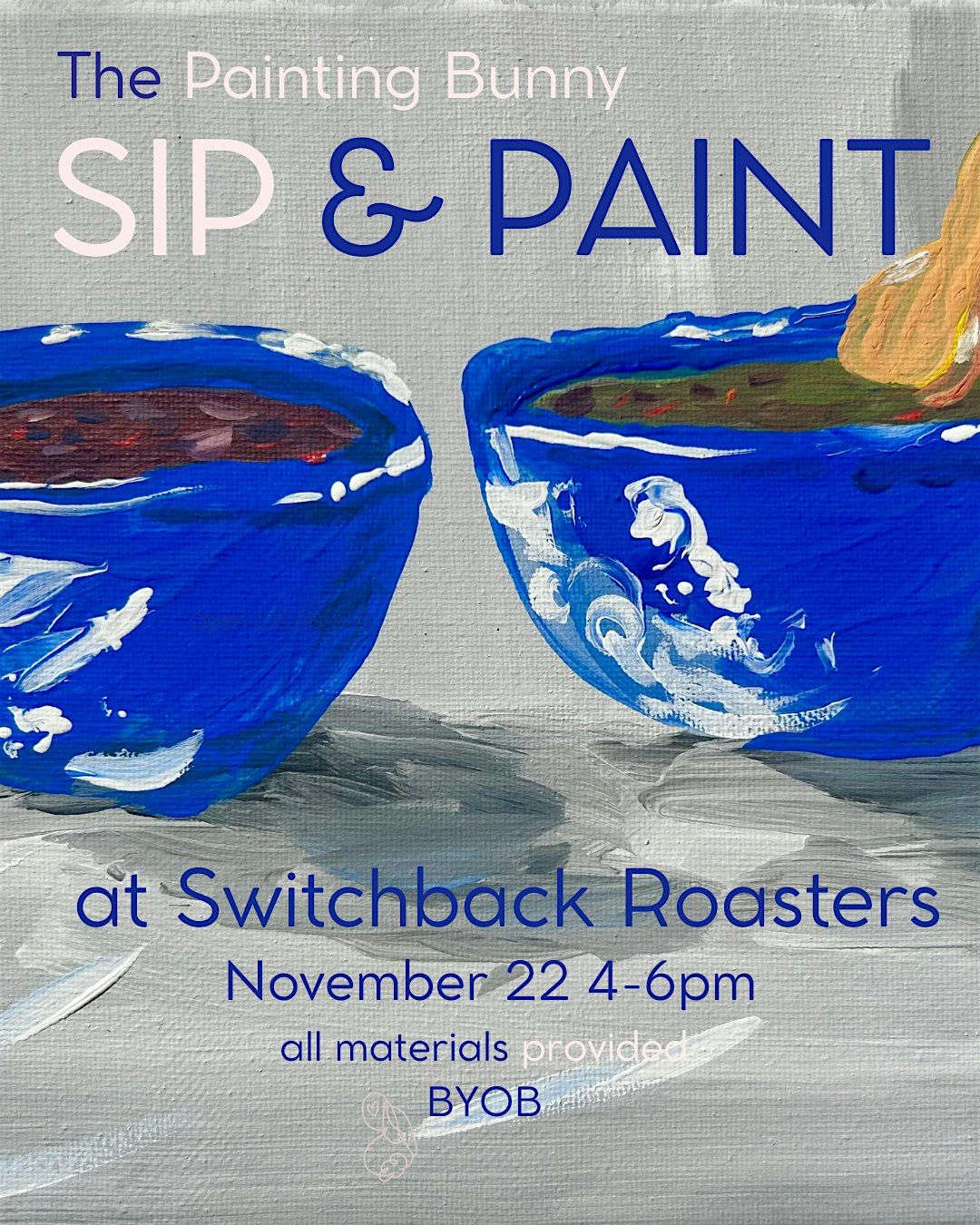 Sip and Paint with The Painting Bunny at Switchback Roasters