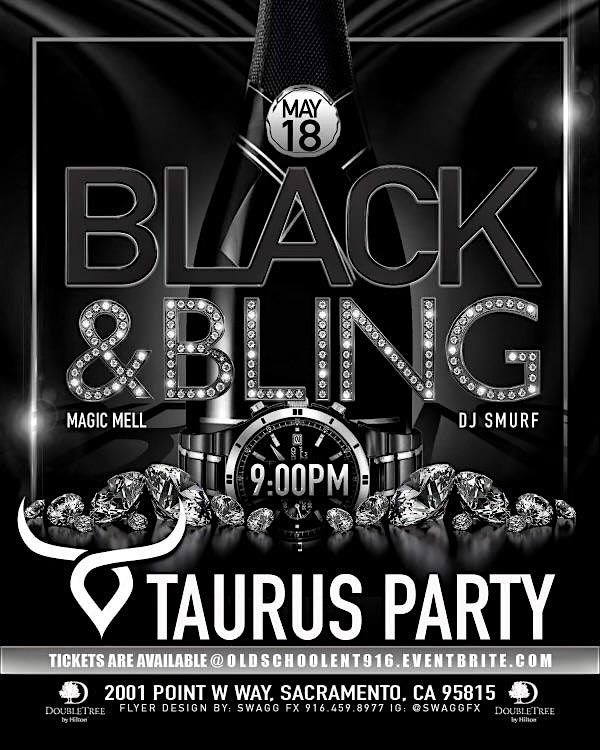 Black & Bling Taurus Party