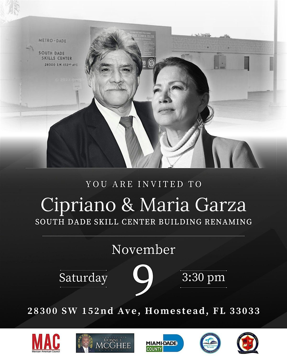 Cipriano & Maria Garza South Dade Skills Center Building Renaming