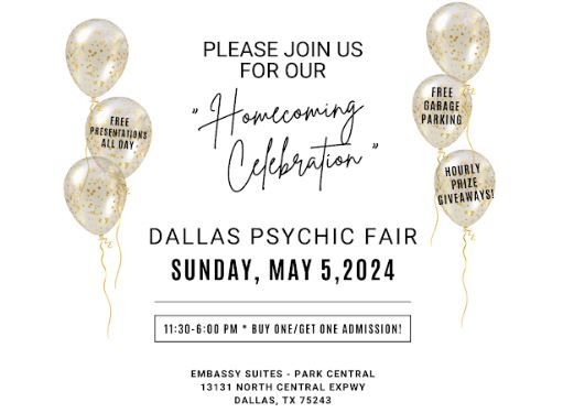 Dallas Psychic Fair "Homecoming Celebration"