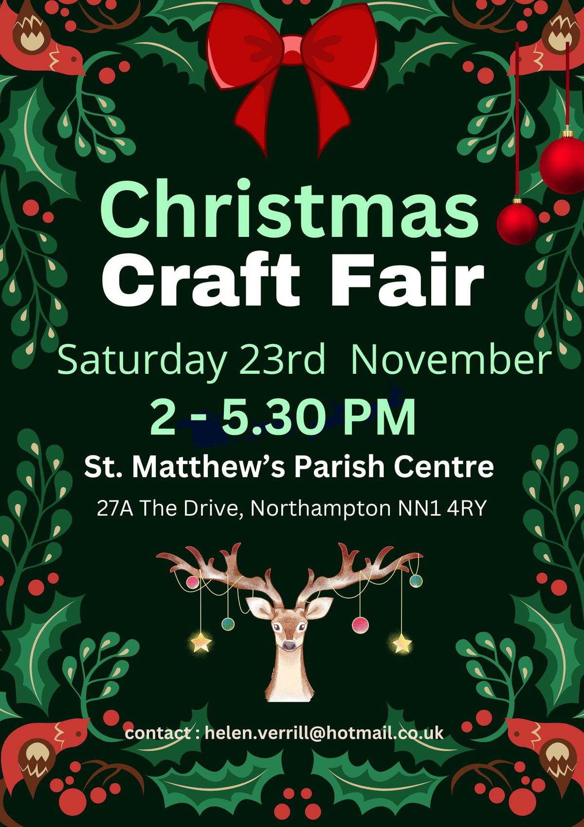 Christmas Craft Fair at Saint Mathews Church Rooms 