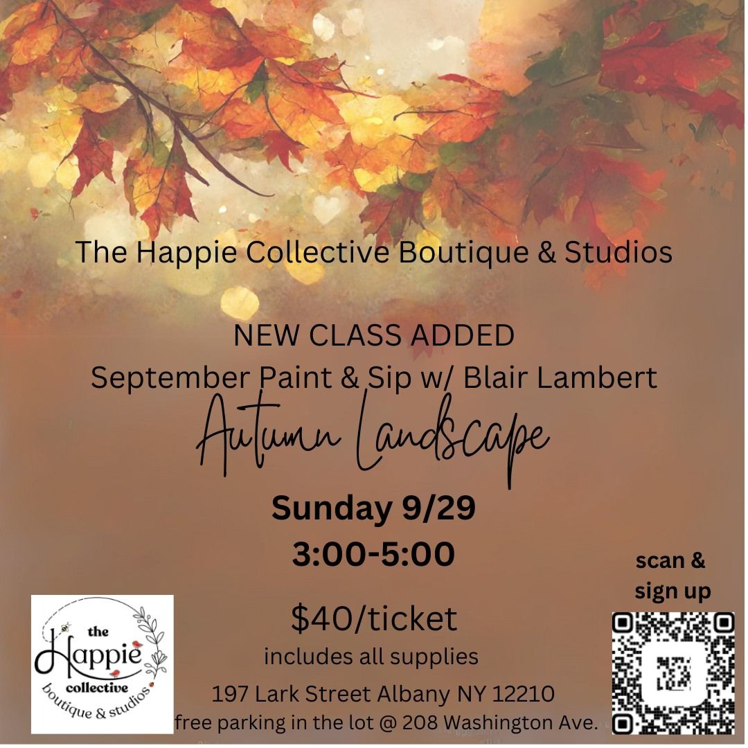 PAINT & SIP: autumn themed w\/ Blair Lambert