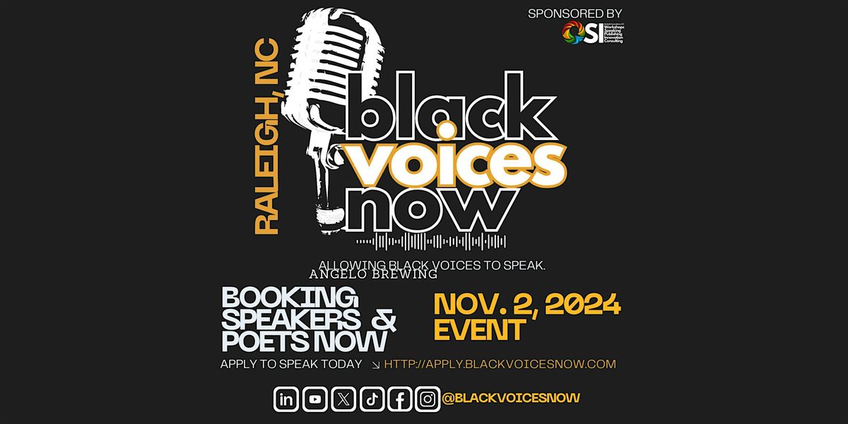 "blackVOICESnow Raleigh" event sponsored by Sankofa Innovations, LLC