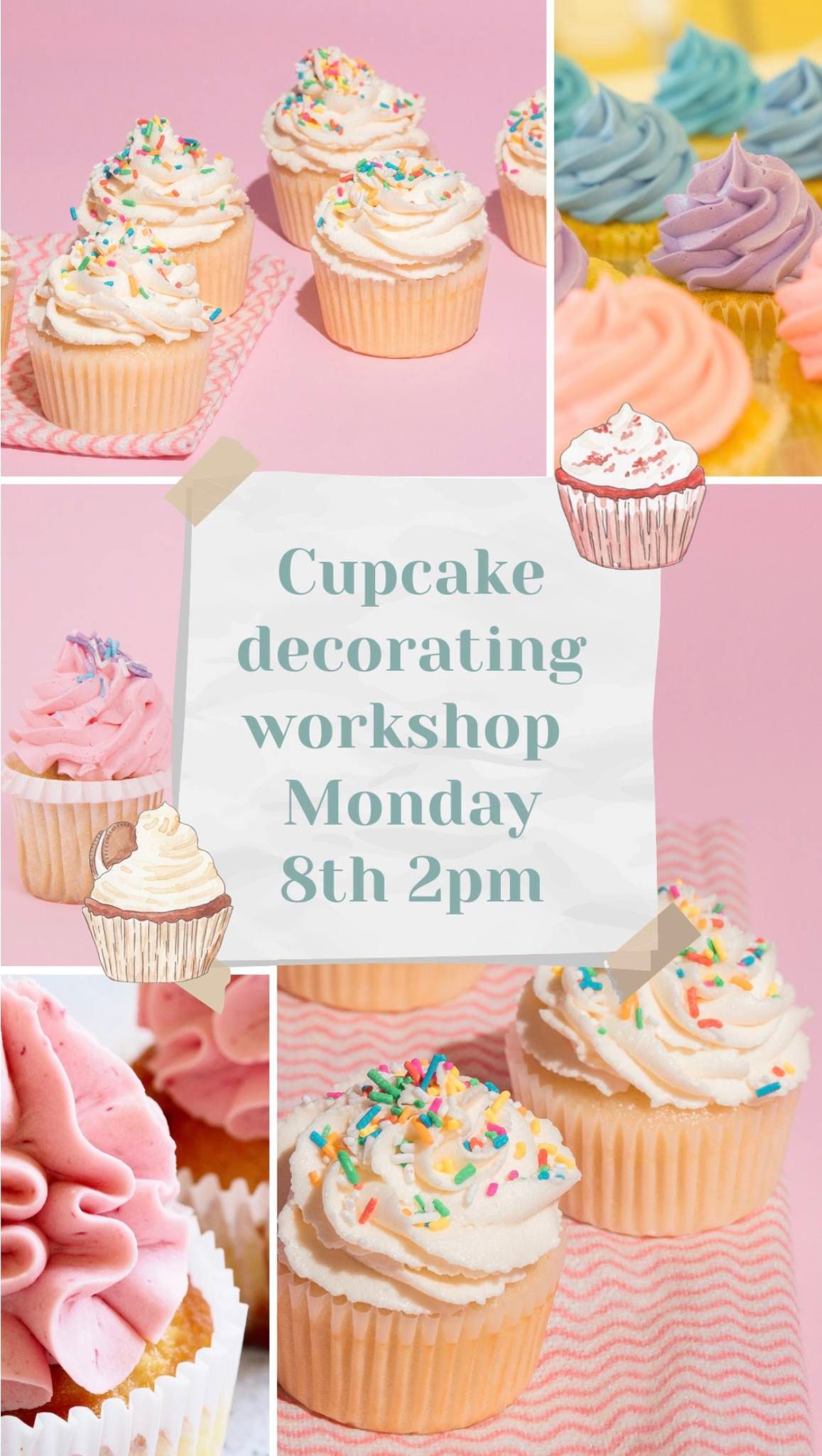 Cupcake decorating workshop 