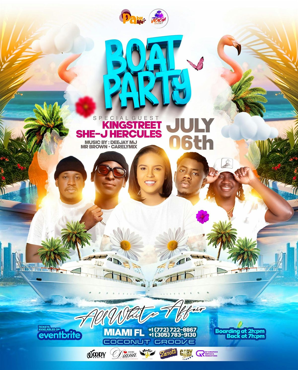 All white Boat Party