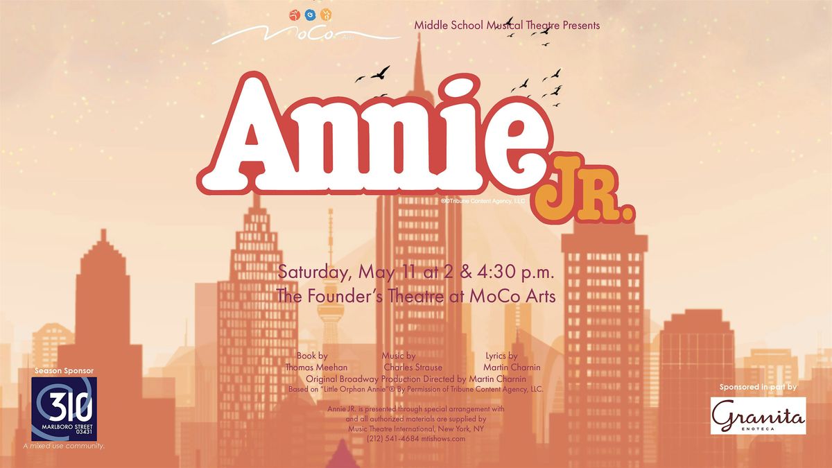 Annie JR performed by MoCo Arts Middle School Musical Theatre