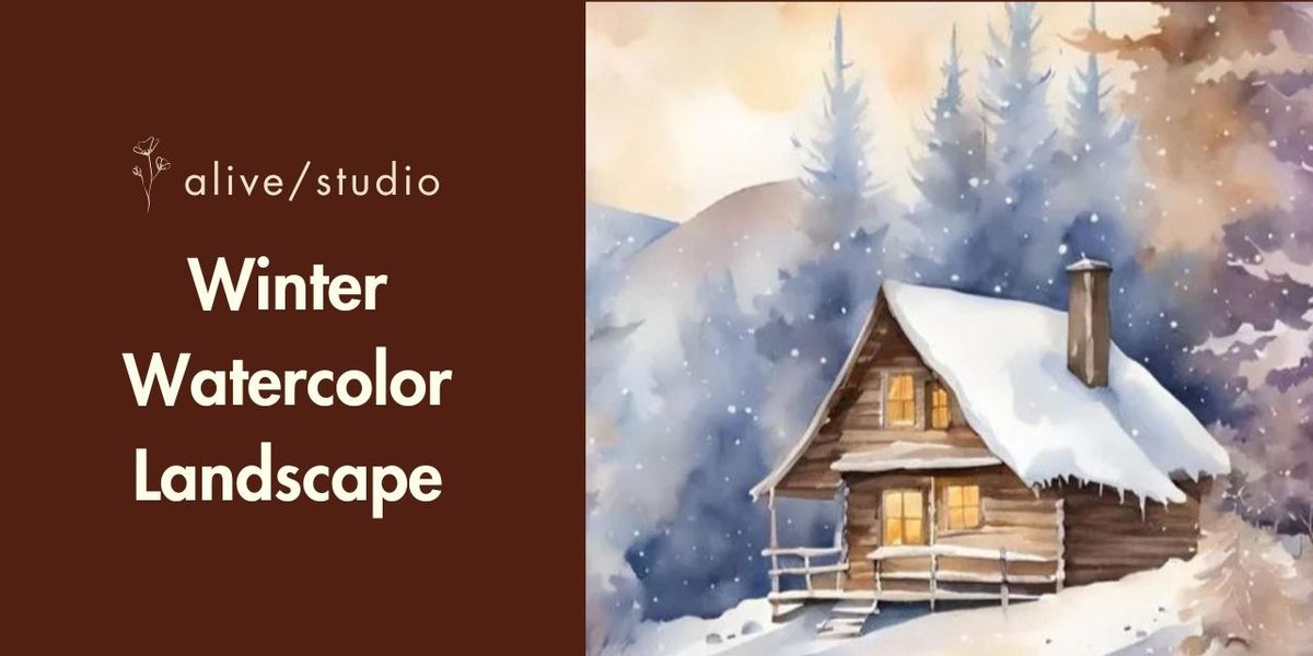 Winter Watercolor Landscape