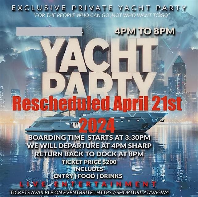 Exclusive, private, yacht party