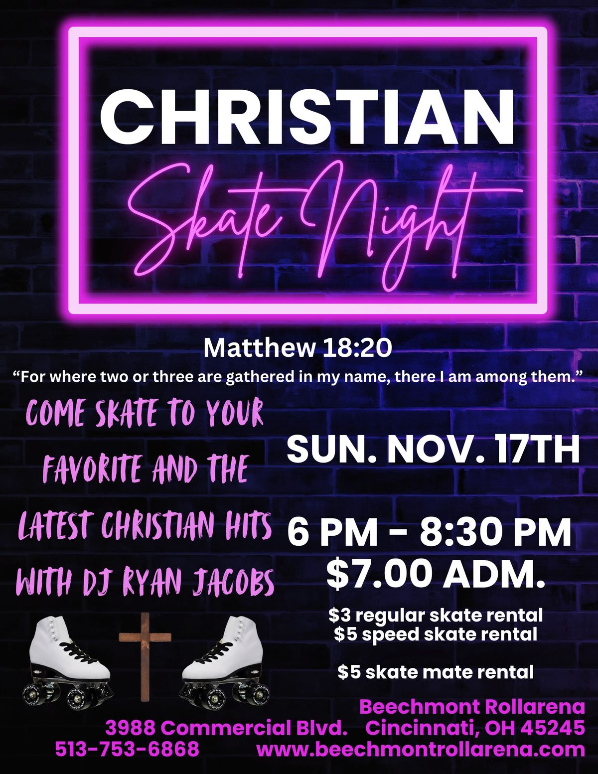 Christian Skate Night with DJ Ryan Jacobs