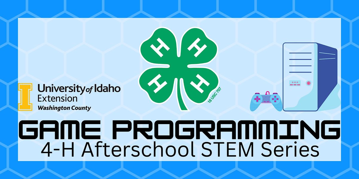 4-H Afterschool Series: Game Programming