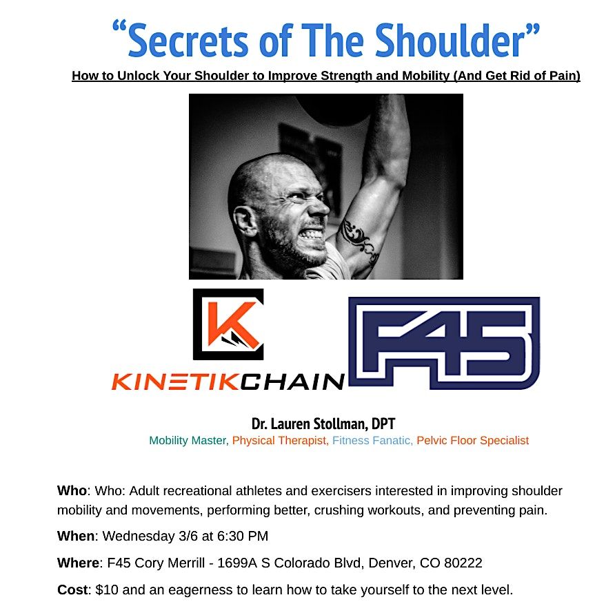 Secrets of the Shoulder - F45 South Park Hill