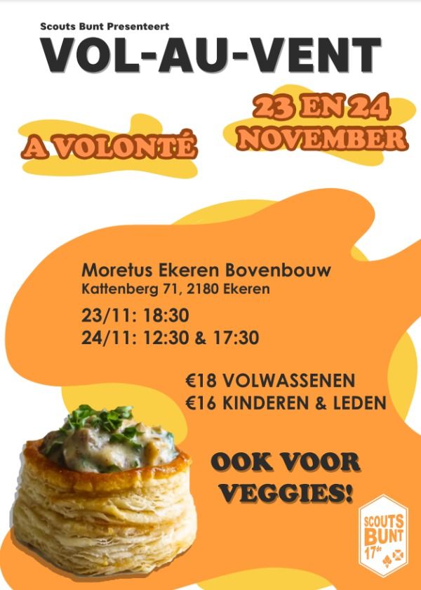 Vol-au-Vent Event van  Scout Bunt