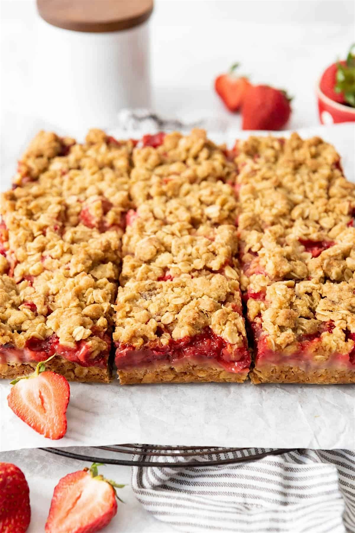 Culikid's 5\/19 Strawberry Rhubarb Crumb Bars Virtual Baking Class