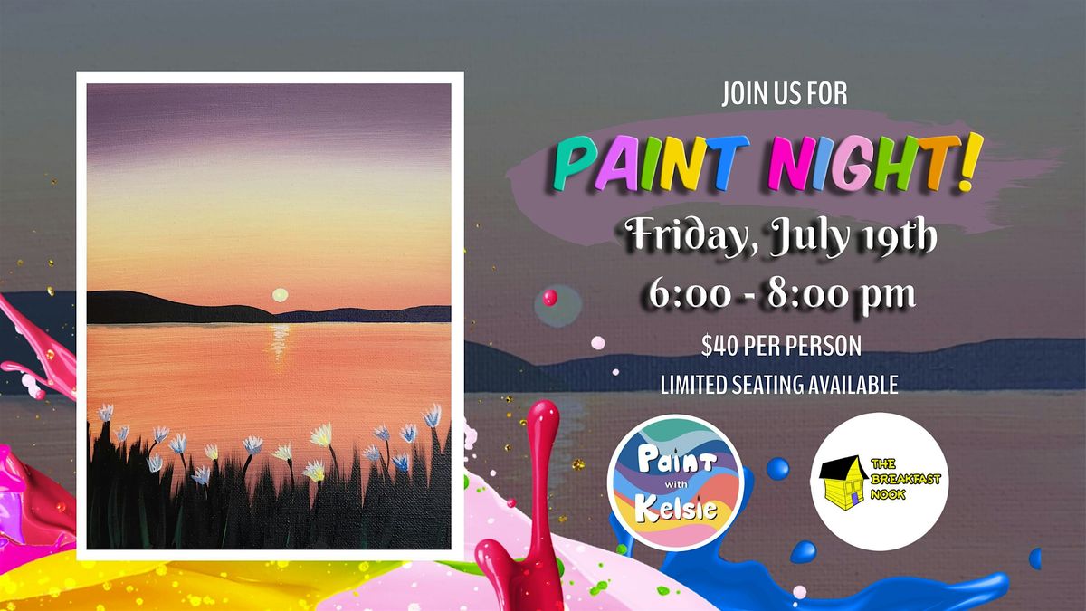 Paint Night at The Breakfast Nook Nanaimo