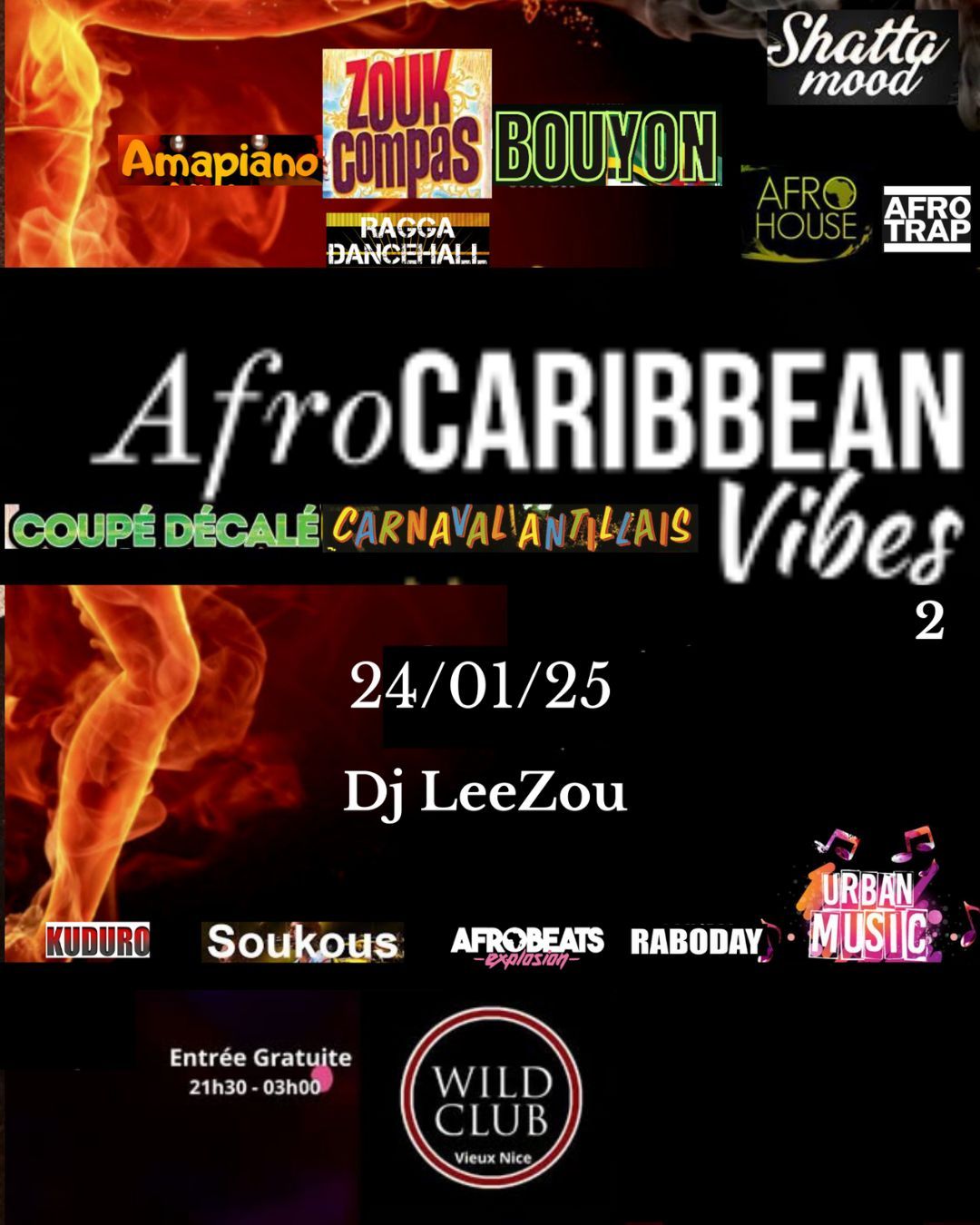 Soir\u00e9e AFRO  CARIBBEAN Vibes