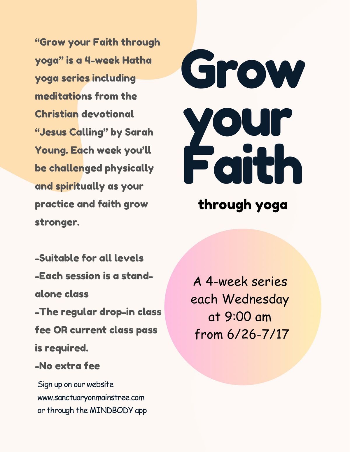 Grow your Faith Through Yoga