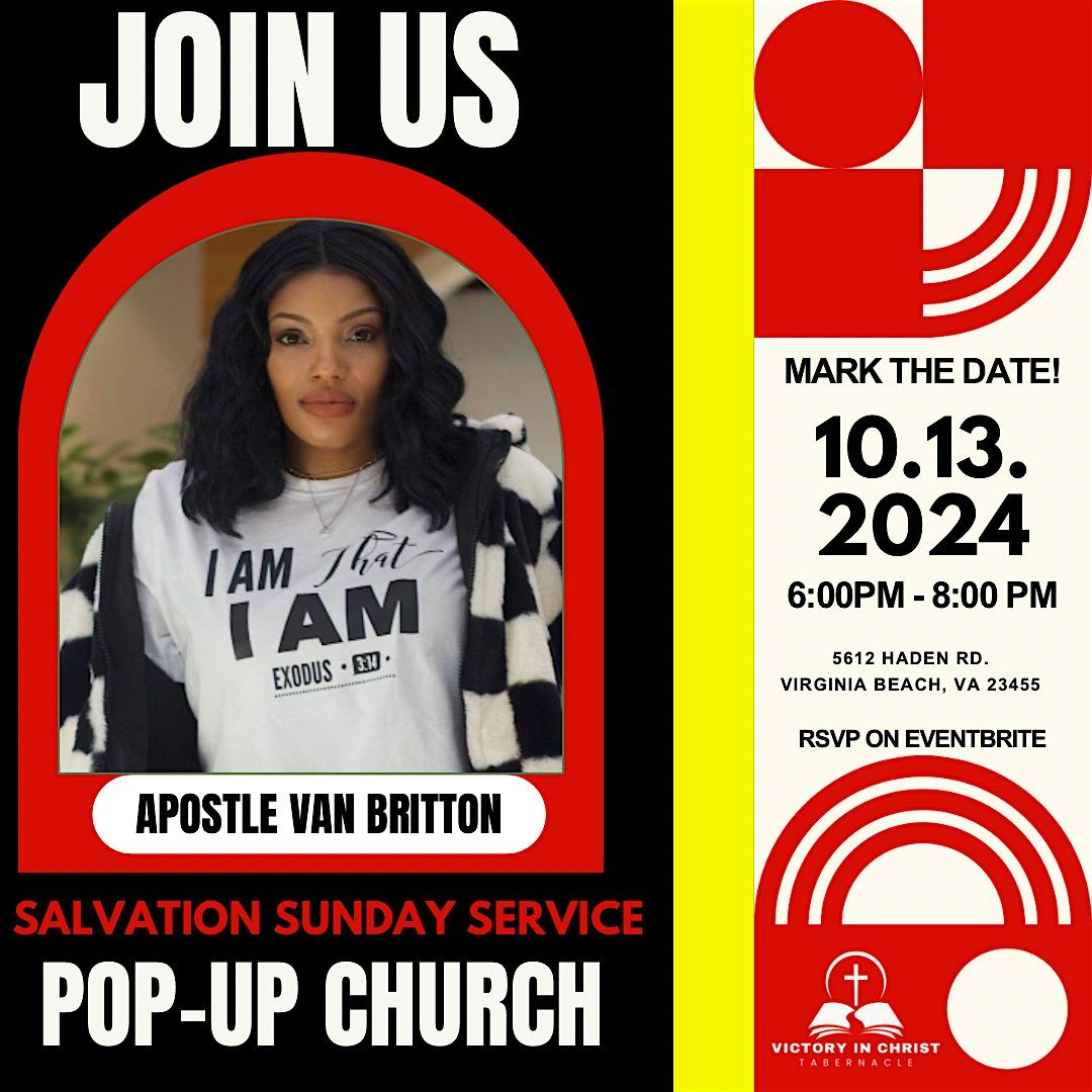 Salvation Sunday Pop up Church Service