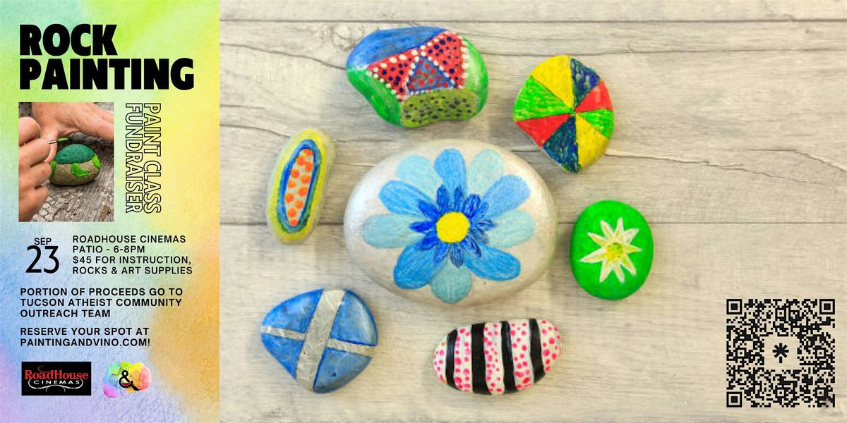 Fun Rock Painting Paint and Sip at Roadhouse Cinemas