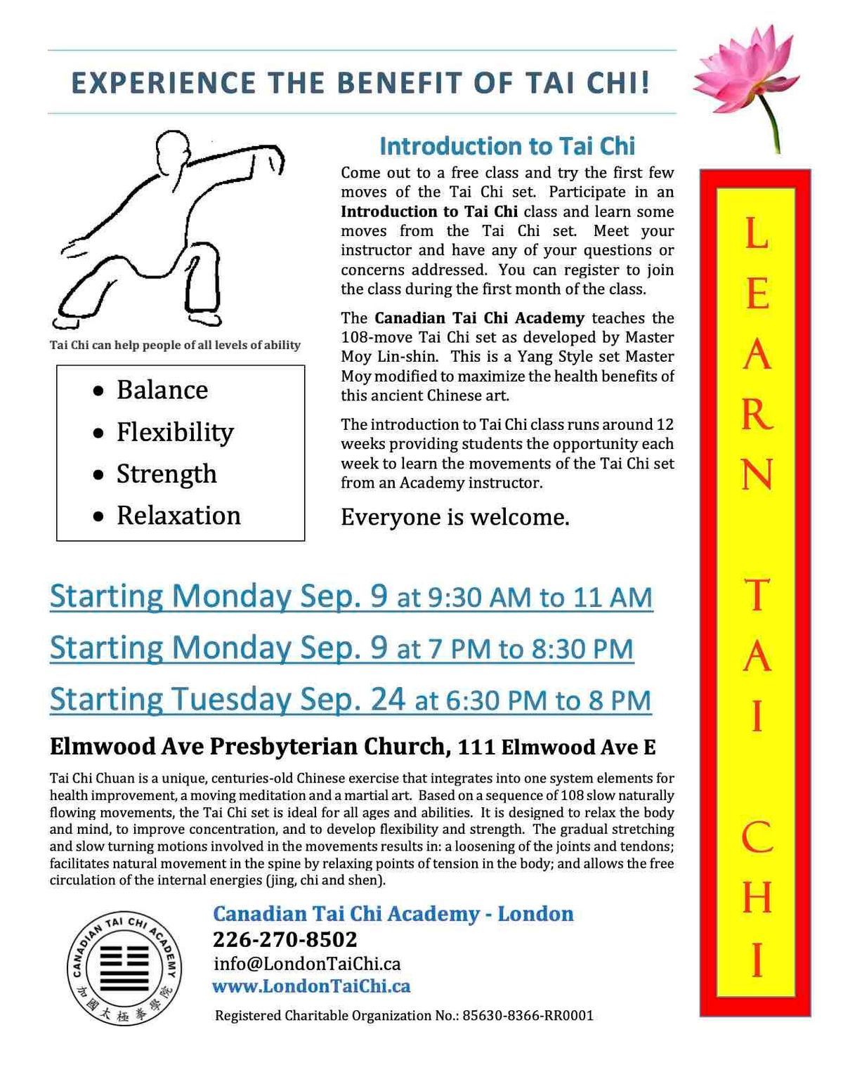 Wortley Village - Introduction to Tai Chi Class \/ Open House