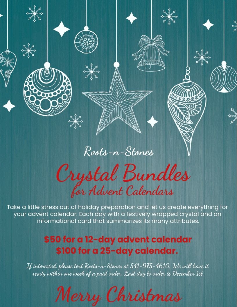 Crystal Bundles for Advent Calendars