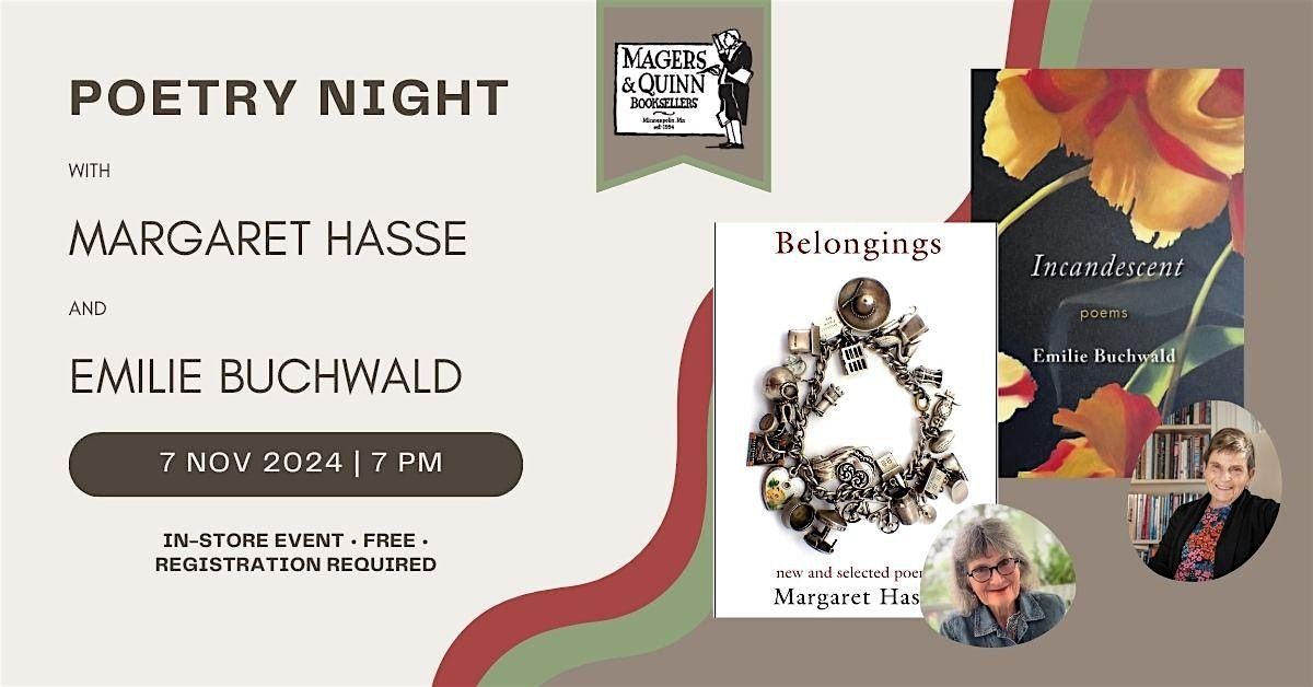 Poetry Night with Margaret Hasse and Emilie Buchwald