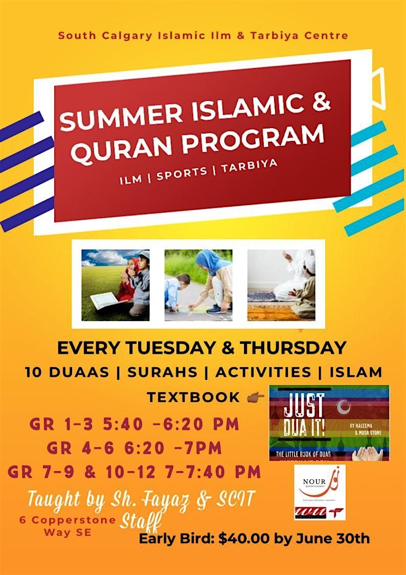 Quran Program Summer Islamic & Quran Program at SCITC!, 6 Copperstone Way SE, Calgary ...