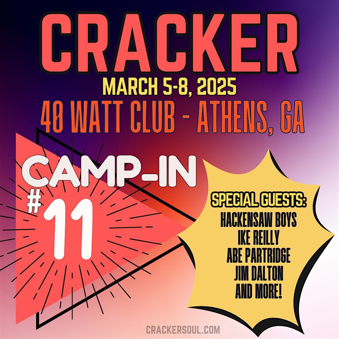 Cracker Camp in #11 - 4 Day Pass