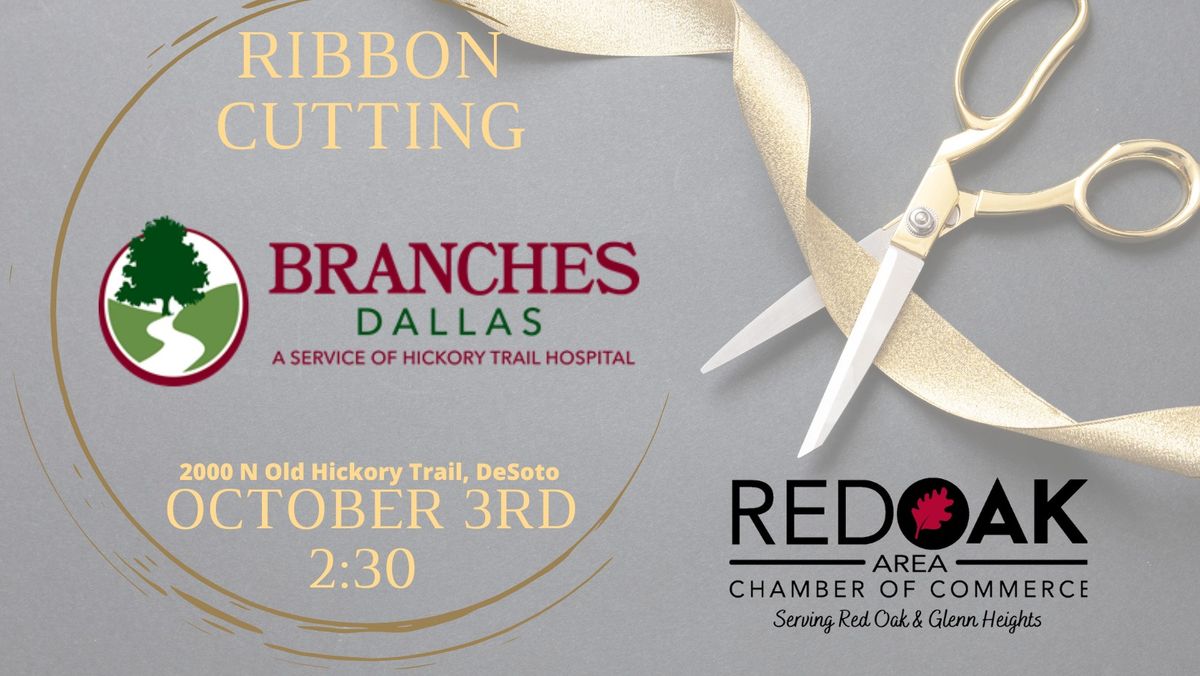 Ribbon Cutting - Branches Dallas a Service of Hickory Trail Hospital