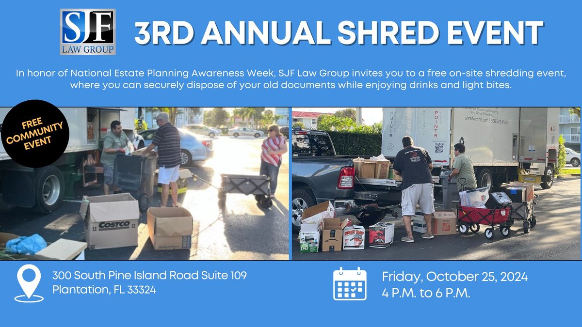 3rd Annual Shred Event