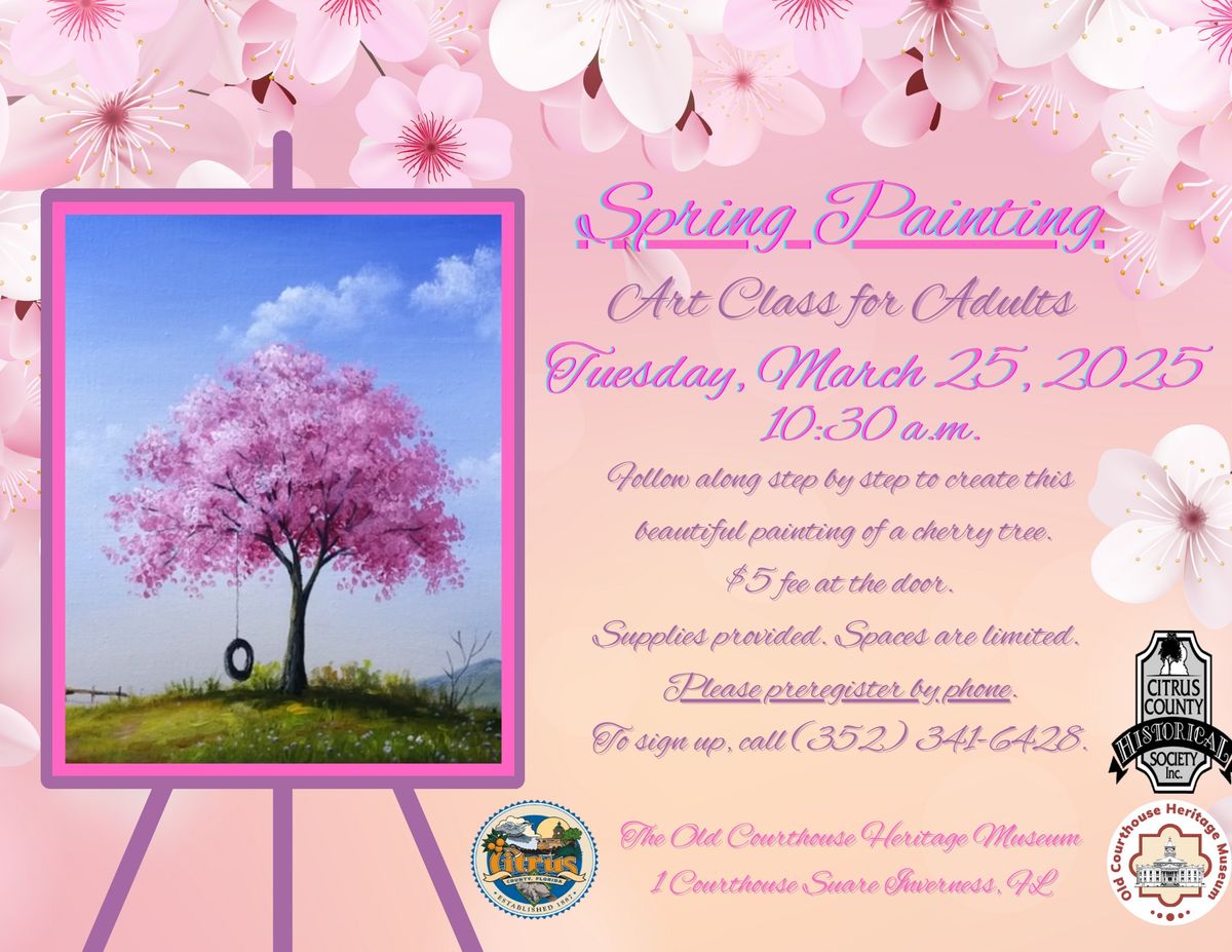 Art Class for Adults: Spring Painting