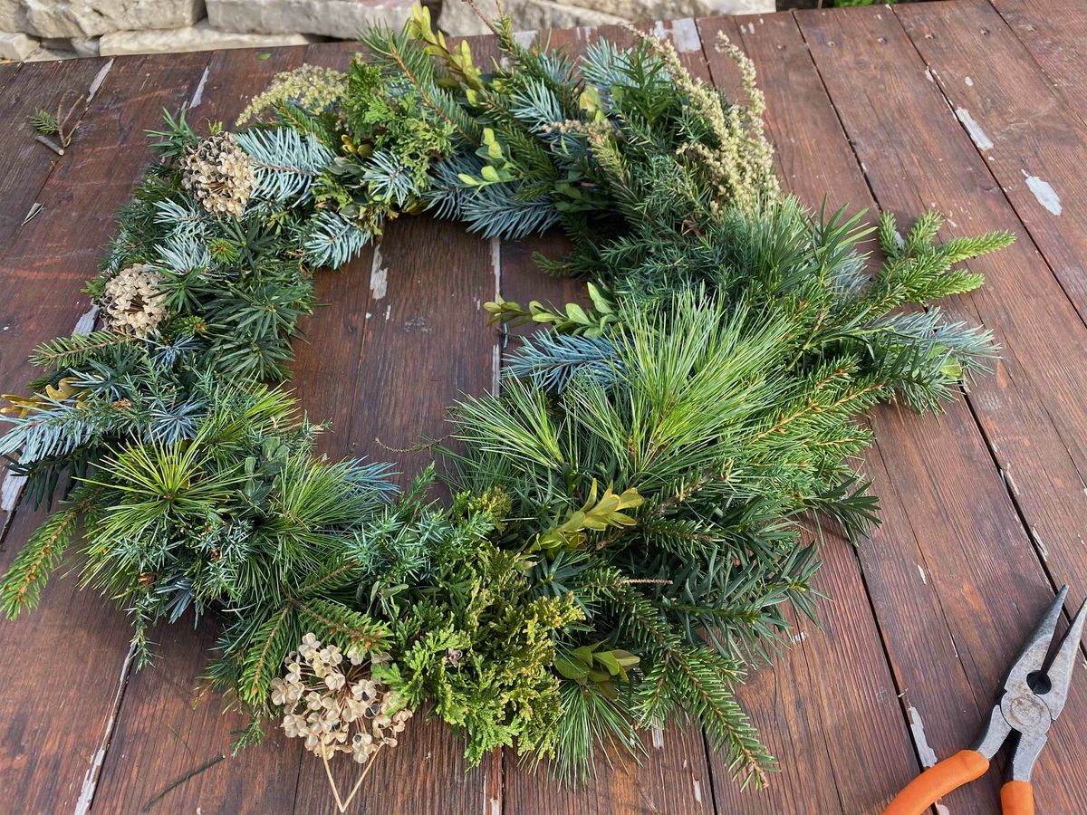 In person DIY Holiday Wreath Making Workshop