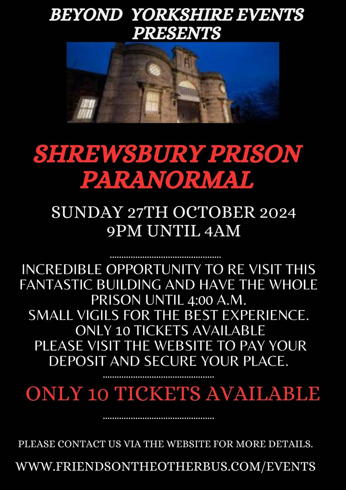 Shrewsbury Pr*son Paranormal Investigation