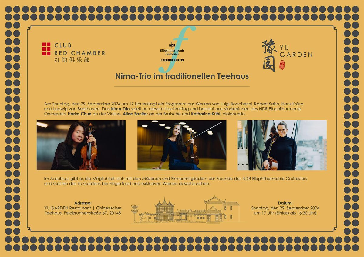 Nima-Trio im traditionellen Teehaus