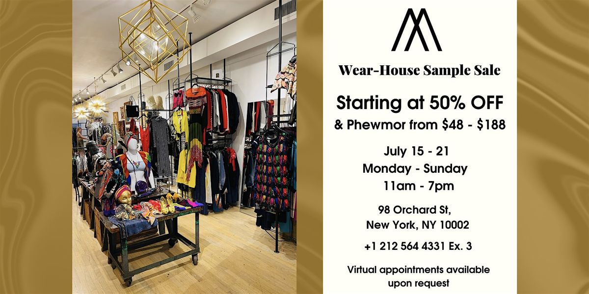 Morphew World NYC Vintage Wear-House Sale