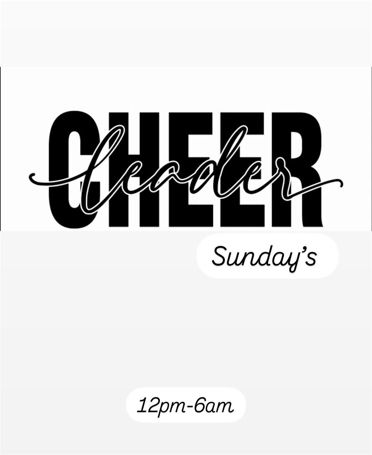 CheerLeader Sunday's At La Bellezze Gentlemen's Club