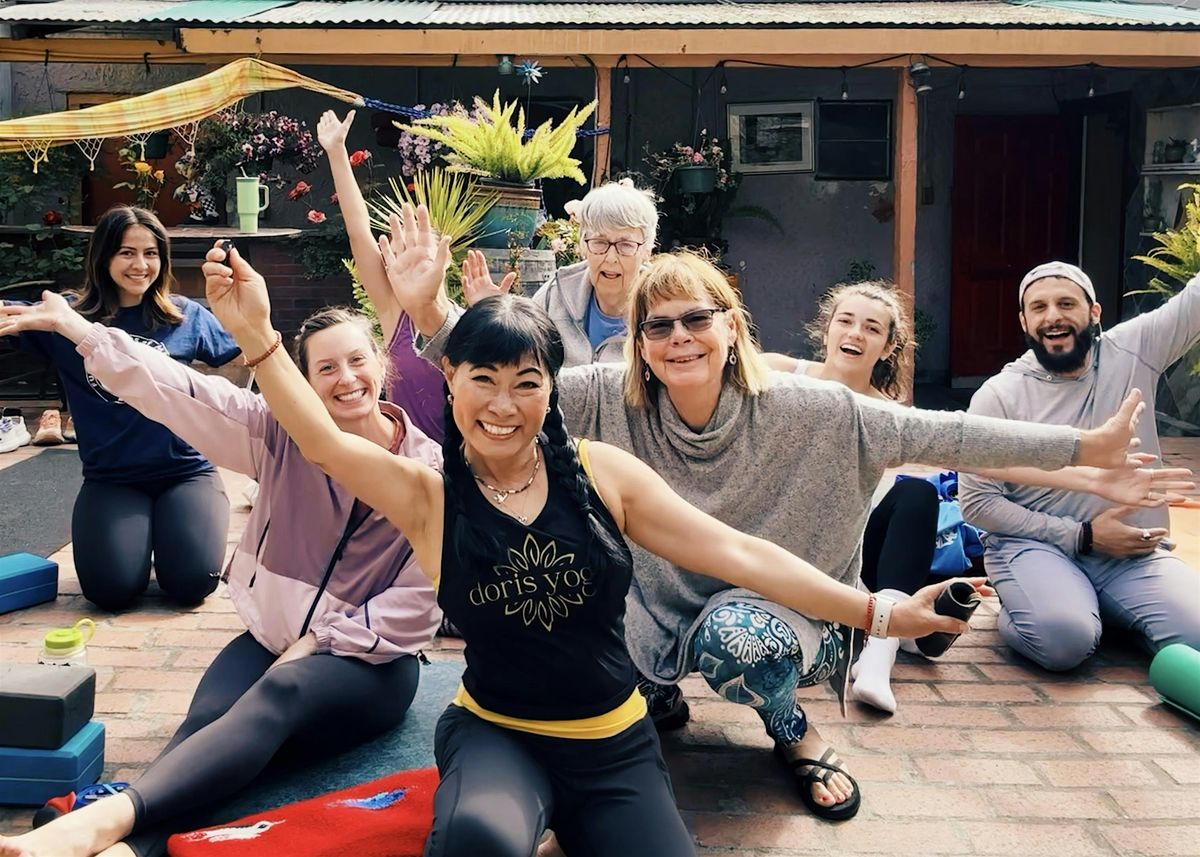 Community Yoga with Doris in the Secret Garden