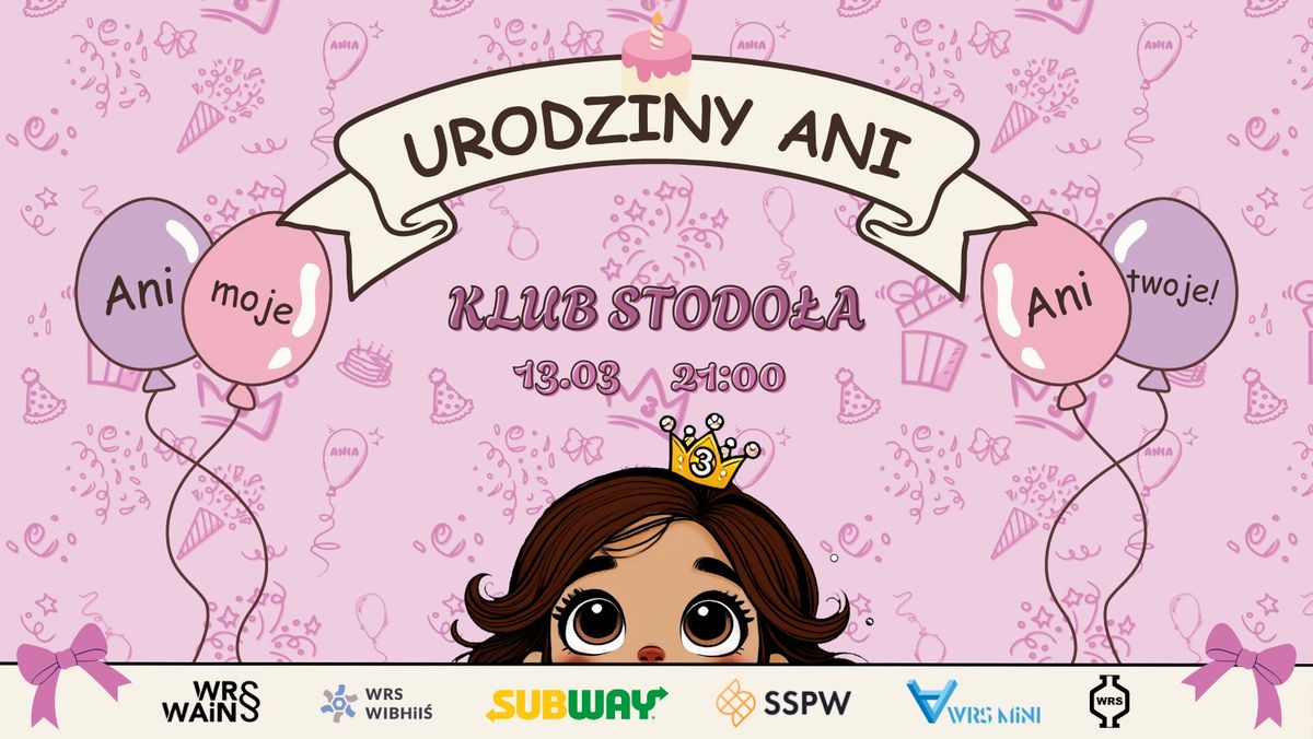 \ud83c\udf70Urodziny Ani- ani moje, ani Twoje! - MiNI x IChIP x WAiNS x WIBHiI\u015a\ud83c\udf70