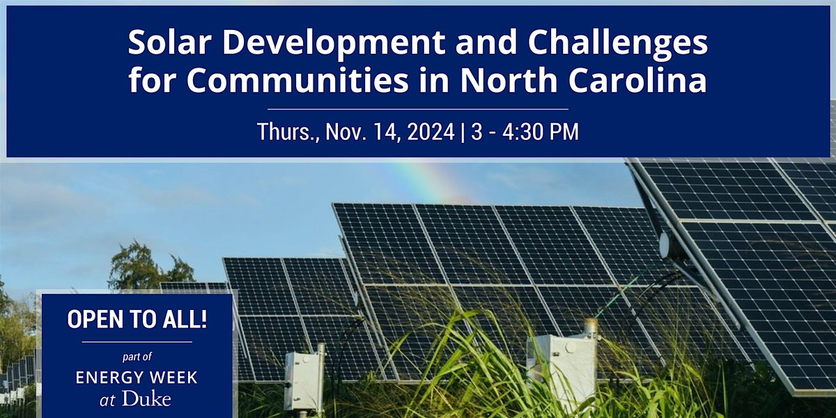 Solar Development and Challenges for Communities in North Carolina