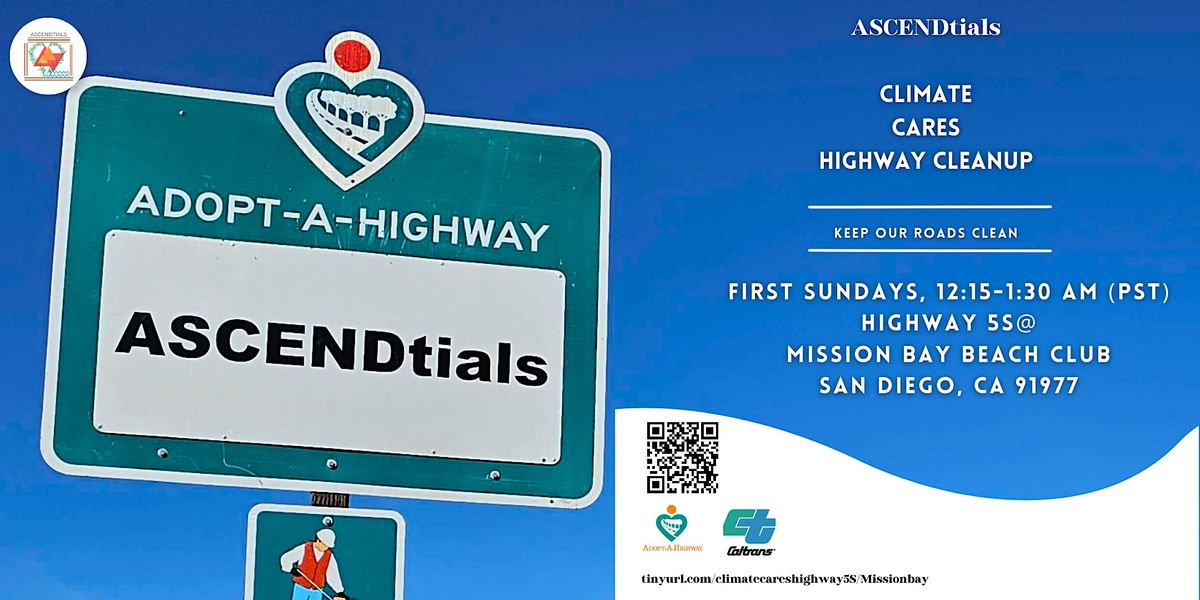 ASCENDtials Climate Cares Highway Cleanup Event at 5\/Mission Bay Beach Club